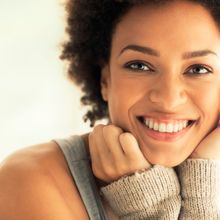 Illustrative stock portrait of a woman